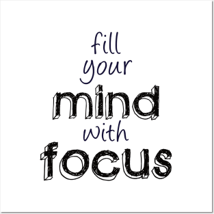 Focus and Mindset Posters and Art